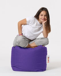 Atelier Del Sofa Square Pouf - Purple